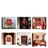 'Xi' Caractere Adesivo de Porta Suprimentos de Casamento Conjunto Completo Decoração do Quarto da Noiva Arranjo de Casamento Celebração de Casamento no Quarto Adesivo Grande de Caractere 'Xi' para Porta Principal