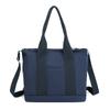 Grande capacidade de lona multi-camada saco de mulheres saco verão novo commuter shoulder bag lona multi-função bolsa simples