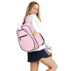 Mochila Deportiva para Tenis al Aire Libre Acolchada para Pickleball con Compartimento para Zapatos y Bolsillo Impermeable Bolsa para Raquetas de Pickleball
