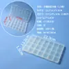 Caja de Plástico Transparente con Compartimentos Fijos, Caja para Pendientes, Caja de Herramientas, Organizador de Materiales para Joyería Hecha a Mano DIY, Caja de Almacenamiento