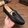 Zapatos de Cuero Tejidos a Mano para Hombre, Calzado Transpirable que Absorbe el Sudor, Antideslizante, Resistente al Desgaste, Slip-on, Tacón, Estación Europea, Calzado de Moda