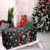 Amazon Venta Caliente 600DPVC Bolsa para Árbol de Navidad Bolsa de Regalo Tote Rojo Navideño Tejido Bolsa Organizadora de Almacenamiento