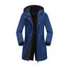 Jaquetas Europeias e Americanas de Outono e Inverno para Mulheres Tamanho Europeu Jaqueta Impermeável com Capuz Capa de Chuva Feminina Corta-vento para Mulheres