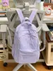 Mochila ligera para estudiantes para niñas, gran capacidad, mochila multicapa para estudiantes de secundaria y preparatoria, mochila casual de color sólido para viajes de mujeres