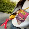Camiseta de moda estampada chic de algodón puro estilo europeo de manga corta para mujer, nuevo modelo de verano 2026, top deslumbrante y versátil