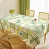 Toalha de Mesa Impermeável e à Prova de Óleo, Toalha de Mesa de Jantar Sem Lavagem, Estilo Ins Fresco e Elegante, Retangular, Luxo Leve, Sensação de Alta Qualidade, Toalha para Mesa de Centro de Uso Doméstico