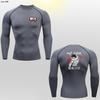 Camiseta esportiva de lazer transfronteiriça de anime, secagem rápida, respirável, estampada, para corrida ao ar livre, manga curta, fitness