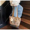 Bolso Elegante de Moda 2025 Nuevo Bolso Bandolera de Nicho Bolso de Lona Bolso Bolso Tote Bolso de Lona Gran Capacidad Bolso para Mujer