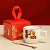 Conjunto de Lembranças Sucesso Instantâneo Copo d'Água Caneca Criativa Caixa de Presente Xícara de Cerâmica Loja de Ano Novo Evento Presente