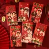 Sobres Rojos para Bodas, Disponibles en Tamaños Grande, Mediano y Pequeño, Adecuados para Celebraciones de Año Nuevo, Sobres Mini Universales con Brillo Dorado, Buena Suerte y Prosperidad