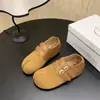 Zapatos de mujer estilo Birkenstock sin cordones, diseño clásico, suela suave, estilo mula, nueva colección 2026, que aumentan la altura, diseño de punta moderno