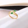 Anillo de cola de mujer Joker creativo nuevo 2022 anillo de acero inoxidable con incrustaciones de turquesa personalizado venta al por mayor