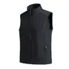 Colete Softshell Masculino para Uso Externo Esportivo Corrida Gola Alta Jaqueta Feminina À Prova de Vento Impermeável Fashion Versátil Quente Colete de Trabalho
