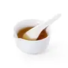 Tazón de revisión de té con boca Taza pública Revisión de taza Tazón de té Artista del té Revisión de juego de té Vidrio de borosilicato alto Taza uniforme Tazón de degustación de té