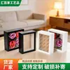 Marco de Fotos Hueco Estéreo de Tablero de Densidad 6cm 9cm Espesor Caja Ciega Almacenamiento Marco de Fotos Flor Eterna Espécimen Decoración de Mesa