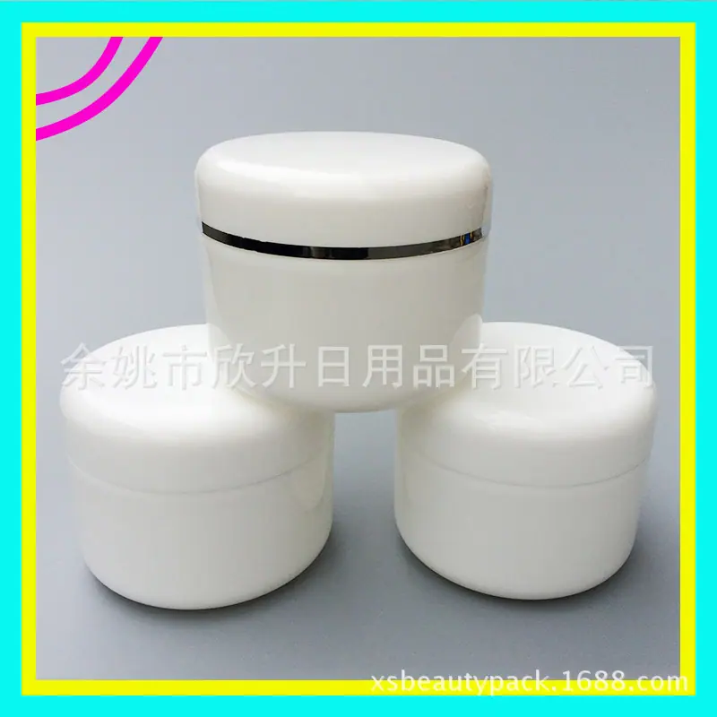 100g PP   圆   柱 jar   带   银边