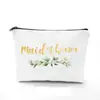 Regalo para Dama de Boda Bolsa de Maquillaje Novia Dama de Honor Dama de Honor Bolsa de Almacenamiento de Lona