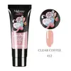Pegamento para extensión de arte de uñas de cristal de 15ML, sin papel, modelo de extensión de dedo de uña, pegamento de color, 24 colores en stock, suministro de pegamento para esmalte de uñas