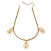 Colar com pingente de concha estilo praia personalidade moda simples design de nicho alta qualidade