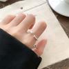 Anillo sencillo de plata 925, anillo que no se decolora, diseño de nicho, sensación de estilo ins, joyería simple, anillo de plata esterlina de alta gama, venta al por mayor para mujeres