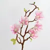 Flores Artificiales con Textura Realista: Camelia, Magnolia, Arte Floral Estilo Europeo para el Hogar y Escaparates, Flores Artificiales para Decoración de Fondo