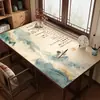 Novo Tapete de Mesa para Caligrafia Estilo Chinês, Tendência Nacional, Tapete de Couro para Escrita com Caligrafia Estilo Antigo, Tapete de Mesa à Prova d'Água e de Óleo, Tapete de Mesa para Estudante