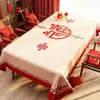 Mantel Rojo de Año Nuevo, Impermeable y a Prueba de Aceite, Nuevo Modelo 2025, Ambiente Festivo para el Año Nuevo, Mantel Festivo para Mesa de Comedor, Mesa de Café, Mantel Redondo