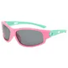 Gafas de sol deportivas para exteriores para adolescentes niños silicona suave niños gafas de sol polarizadas plateadas gafas de sol para ciclismo