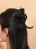 Pinza para el cabello de PC estilo coreano, simple y de alta gama, para mujeres. Accesorio básico versátil de lazo de mariposa para recogidos en la parte posterior de la cabeza.