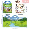 6 libros de pegatinas de gelatina TK transfronterizos para edades de 3 a 6 años, pegatinas DIY de escena espacial, libro silencioso de entrenamiento de concentración para educación temprana