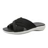 Transfronterizo Nuevos Zapatos de talla grande para mujer Sandalias de cuña de suela gruesa Sandalias planas entretejidas de suela blanda para descanso Amazon