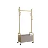 Perchero de piso para el hogar estilo crema, simple, moderno, portátil, lujo ligero, perchero, perchero de almacenamiento de ropa para celebridades de Internet