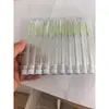 Tubo transfronteiriço com subescova de cílios de diamante haste de cristal pente de cílios espiral escova de sobrancelha escova de curvar cílios portátil