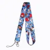 Lanyard para teléfono móvil con transferencia de calor, lanyard de trabajo, impresión de dibujos animados, se puede imprimir logo, lanyard para el cuello del teléfono móvil, anti-pérdida