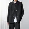 Nuevo Blazer para Hombre de Estilo Chino con un Diseño Único, Chaqueta de Traje de Cuello Alto de Nicho de Gama Alta con un Toque Sofisticado