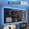 Sala de E-sports painel perfurado prateleira de parede preta mesa de computador painel de parede armazenamento decoração de arte em ferro display Maibao