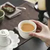 Taza de Degustación Cerámica Chapada en Oro Taza de Té Glaseado de Óxido Cerámica Vintage Portaté Juego de Té Kung Fu Taza de Maestro Taza de Invitado Taza de Té Pequeña