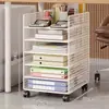 Organizador de archivos para debajo del escritorio, estante de almacenamiento vertical para documentos y archivos A4 para estaciones de trabajo de oficina, gabinete de almacenamiento de oficina vertical