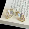 Oferta Especial Design Único de Nicho Brincos de Borboleta com Zircônia para Mulheres Nova Moda de Luxo Leve Exquisitos Brincos de Alto Padrão com Temperamento