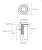Columna de Tuerca Impermeable de Acero Inoxidable 304 Columna de Tuerca de Sellado de Espárrago de Ajuste a Presión Impermeable Estándar Nacional Bs Tuerca de Mariposa de Plástico M3-M8