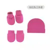 Gorro y Manoplas para Bebé Algodón Infantil Gorro Guantes Set Anti-arañazos Gorro de Hospital para Recién Nacido