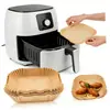 Fabricante de Papel para Freidora de Aire Pastel Vasco Papel de Aceite de Silicona Tazón de Papel de Aluminio para Freidora de Aire Plato para Semillas de Melón Comida