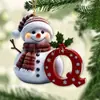 Fornecimento Direto do Fabricante Cortina de Chuveiro Fofa de Boneco de Neve de Natal Impressão Digital 2D 26 Letras