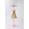 Suporte de Joias Estilo Princesa de Luxo Leve, Porta-Joias em Forma de Vestido com Lantejoulas, Display de Brincos e Colares para Loja de Joias