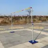 Soporte de Salto de Altura de Aleación de Aluminio para Competición Equipamiento Escolar de Atletismo Barra de Salto de Altura Tapete de Esponja Movible Elevable