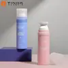 Venda Direta da Fábrica Frasco Cosmético Pet Ombro Escovado Frasco Limpador Frasco de Essência para Loção 120ml Frasco com Dosador de Pressão