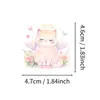 Compra directa transfronteriza de 50 pegatinas de gatos lindos para acuarela, adorables calcomanías de gatitos de dibujos animados para equipaje, cuadernos y agendas
