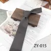 Corbata de Negocios para Hombre Ropa Formal Profesional 8cm Color Café Tela Tr Retro Corbata Anudada a Mano Color Sólido Corbata Rayada