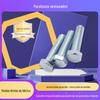 Parafusos Sextavados Externos Galvanizados de Alta Resistência, Parafusos com Rosca Completa M8M10-M30 Camada Galvanizada