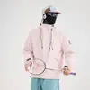 Cortavientos de estilo para pareja, nueva chaqueta de trabajo primavera/otoño 2026, chaqueta de béisbol americana de corte holgado para hombre, cortavientos de moda para mujer